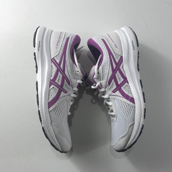 Asics Gel-Contend 7 Womens Running Shoes White Orchid 1012A911 Size 9.5 - Picture 9 of 13